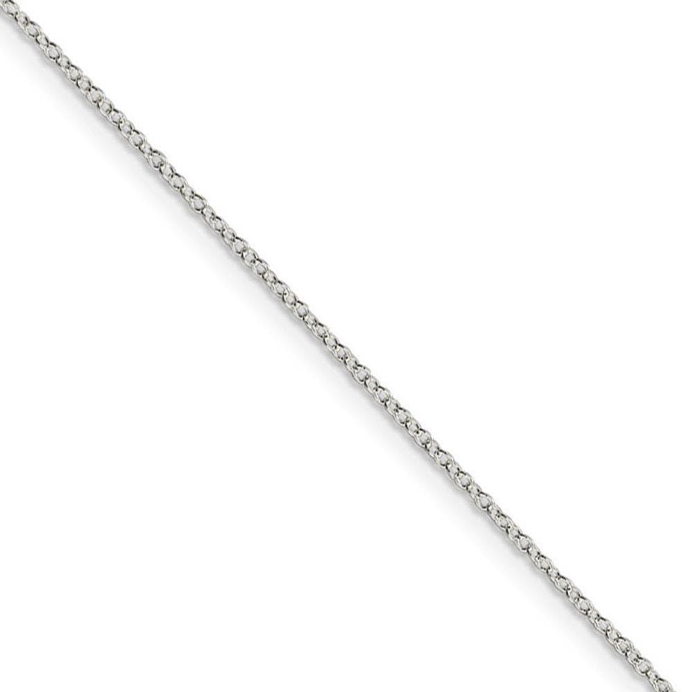 Sterling Silver Cable Chain Necklace 1.1mm - Elegant Jewelry for Daily Wear