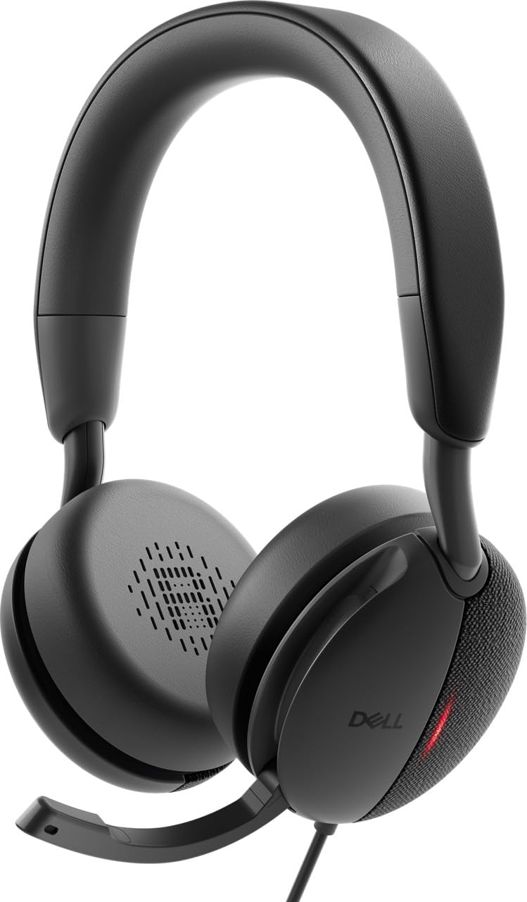 Dell Pro Wired ANC Headset WH5024 - Noise Cancelling Headphones with Microphone for Office, Call Center & Remote Work