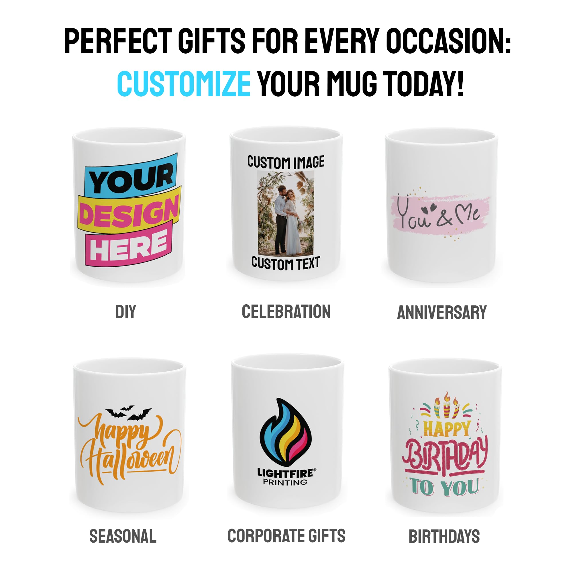 Personalized Ceramic Coffee Mug - Custom Photo, Text, or Logo | 11oz Tea Cup for Men, Women, Mom, Dad | Unique Gift for Birthday, Anniversary, Christmas | Perfect for Home, Office, or Gifting - White/Green