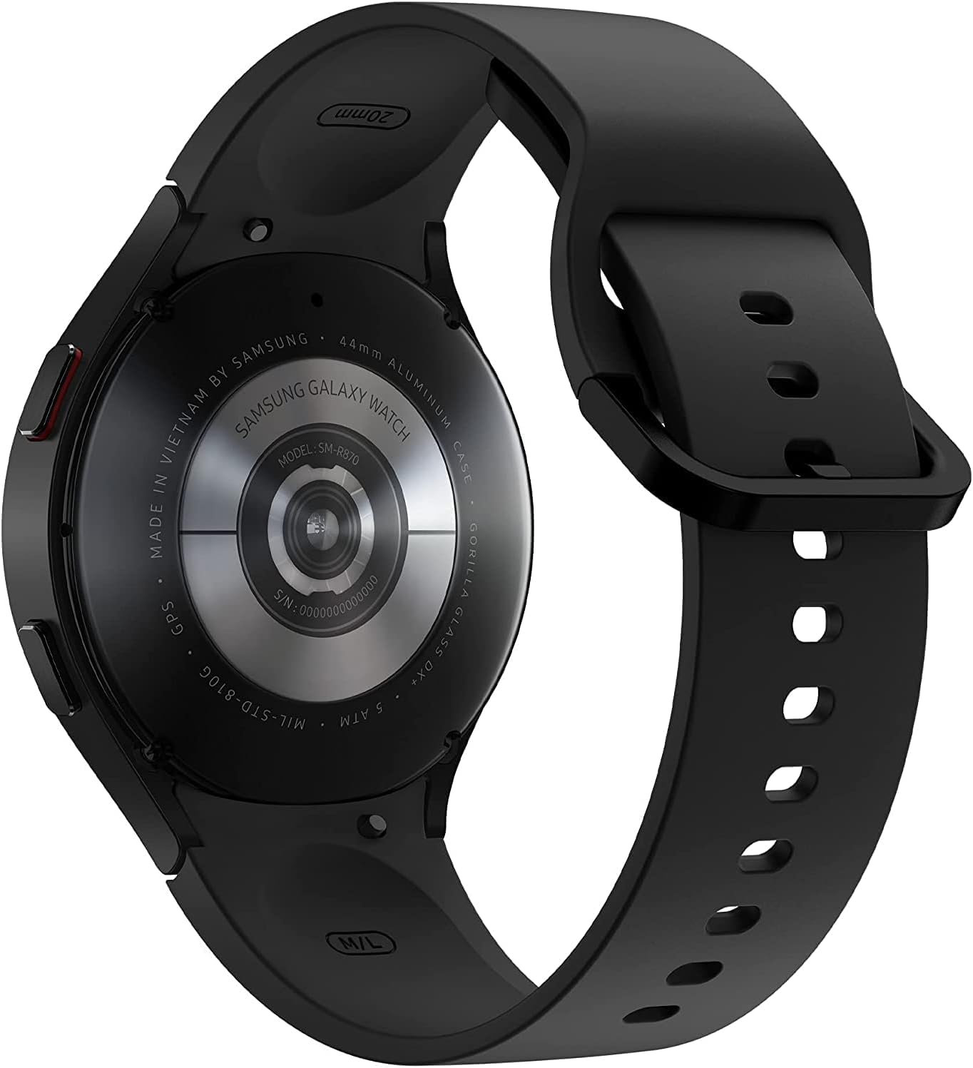Samsung Galaxy Watch 4 44mm Smartwatch (SM-R870) - GPS, WiFi, Bluetooth, International Version - Black | Fitness Tracker, Heart Rate Monitor, Sleep Tracking for Android & iOS Users