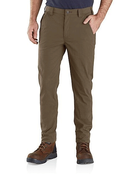 Carhartt 104750 217 Men's Relaxed Fit Ripstop Work Pants - Durable 5-Pocket Utility Pants for Construction, Landscaping & Outdoor Work (Tarmac Color)