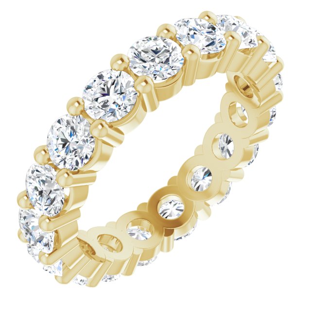 3.57 Carat Round Diamond Eternity Band for Women - Dazzling Wedding Ring, Anniversary Gift & Special Occasion Jewelry (Perfect for Proposals, Engagements and Milestone Celebrations)
