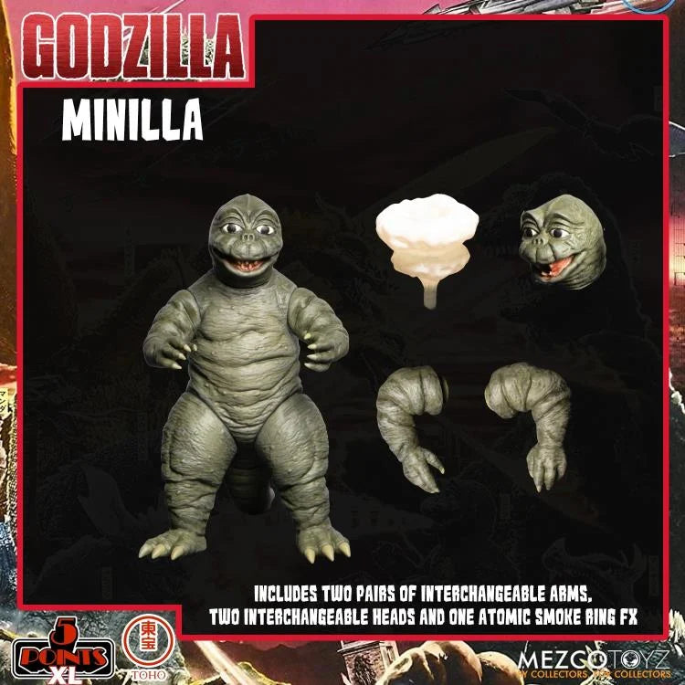 Godzilla Destroy All Monsters 5 Points XL Round 2 Deluxe Boxed Set - Collectible Action Figure Set for Monster Movie Fans | Perfect for Display, Gifts, and Anime Conventions