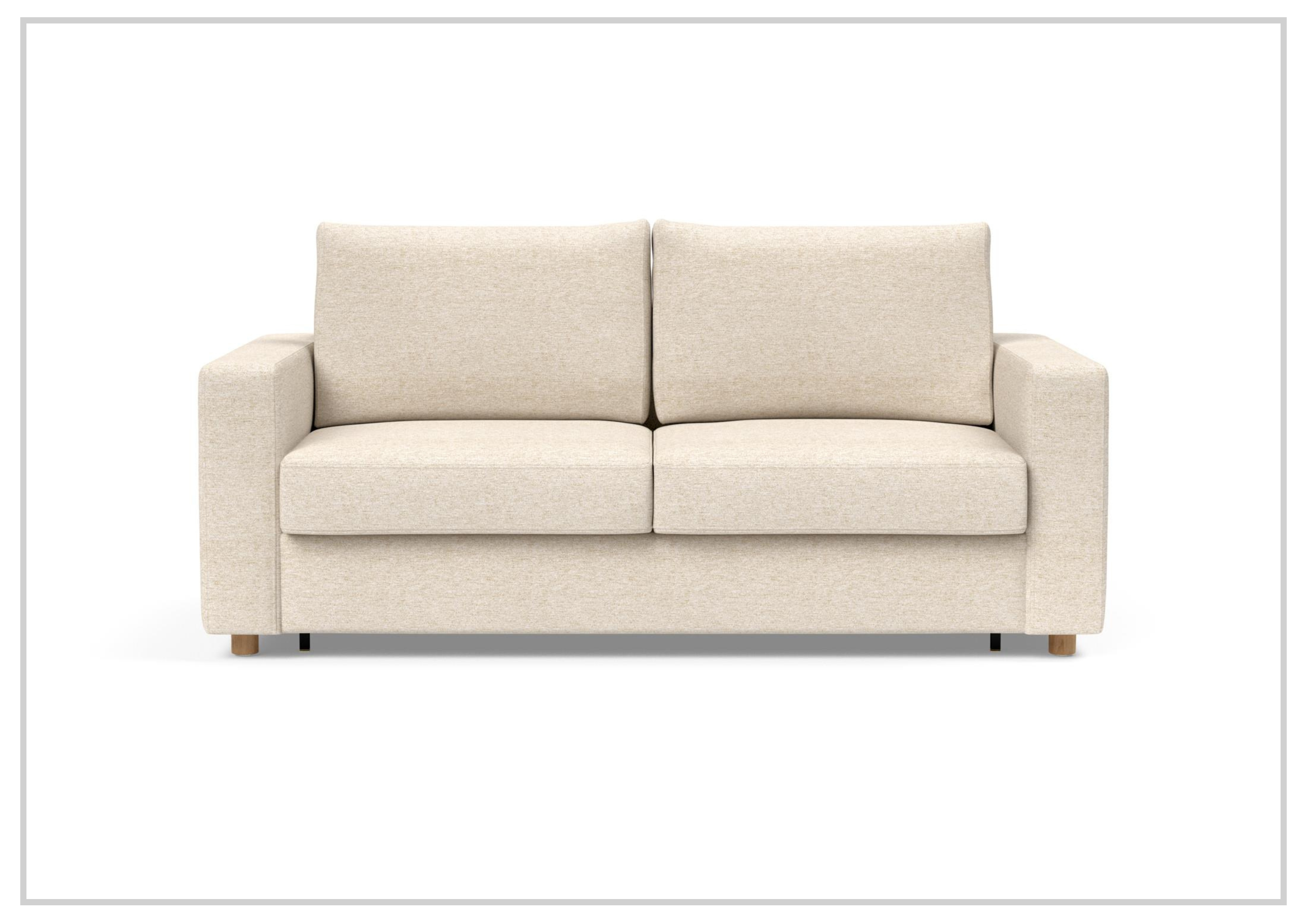 Innovation Living Neah Fabric 2-Seater Queen Size Sleeper Sofa Bed - Convertible Sofa for Small Spaces, Guest Room & Apartment Living