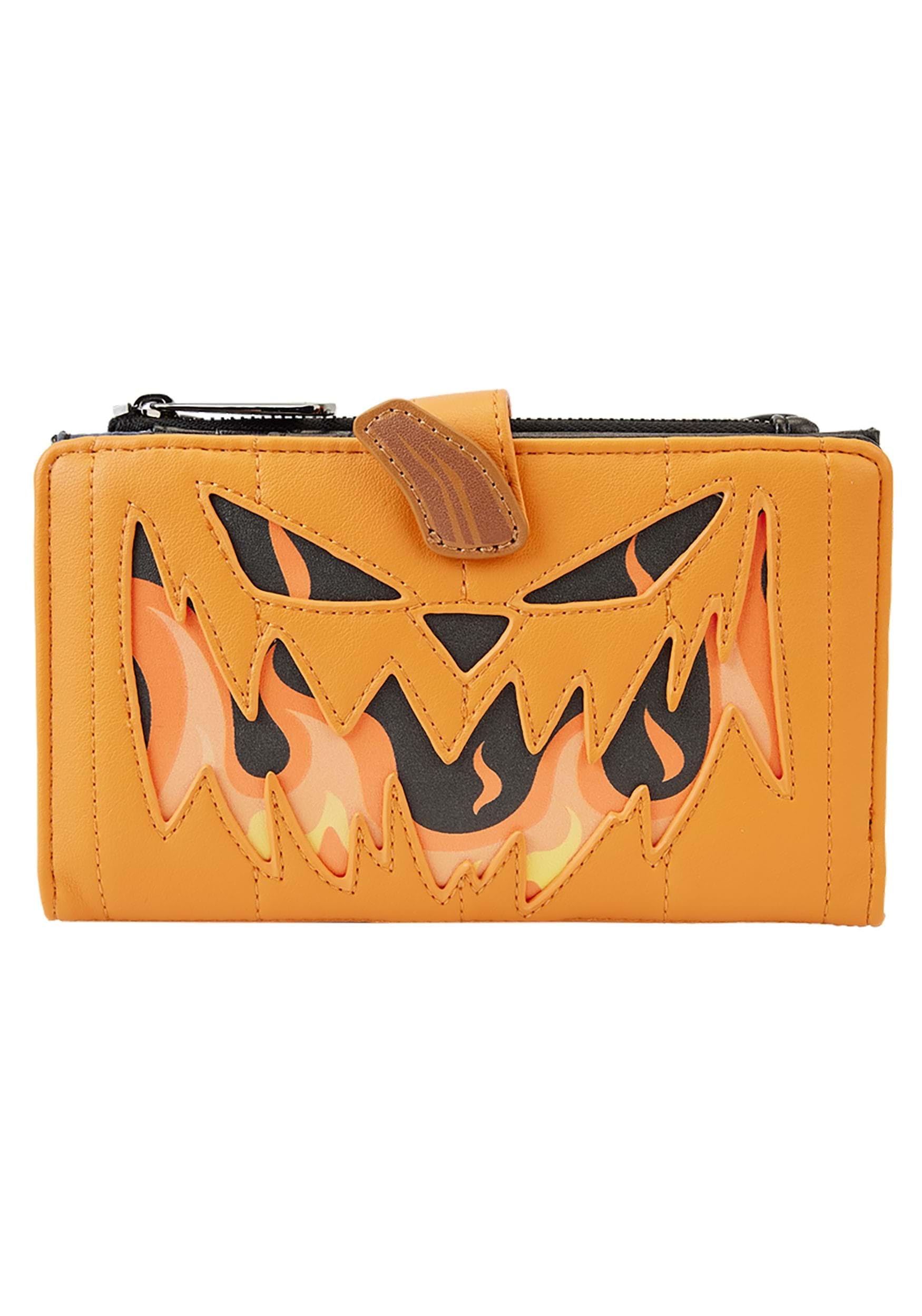 Loungefly Nightmare Before Christmas Jack Pumpkin Head Wallet - Disney Inspired Crossbody Wallet for Women & Men | Perfect for Halloween, Cosplay, and Disney Park Visits