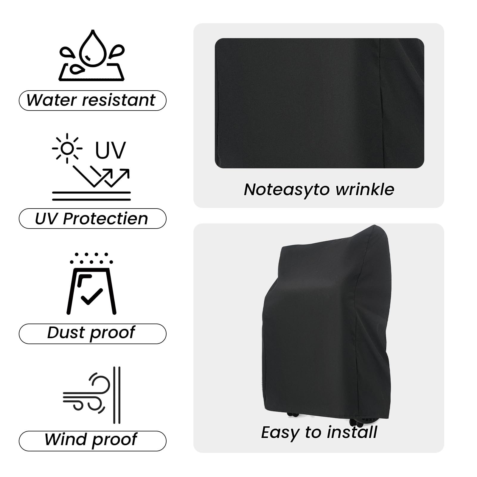 Waterproof Electric Wheelchair Cover for Travel - Universal Fit for 3 & 4 Wheel Mobility Scooters - Dust, Rain & Sun Protection - Outdoor Use for Camping, Shopping & Daily Commute