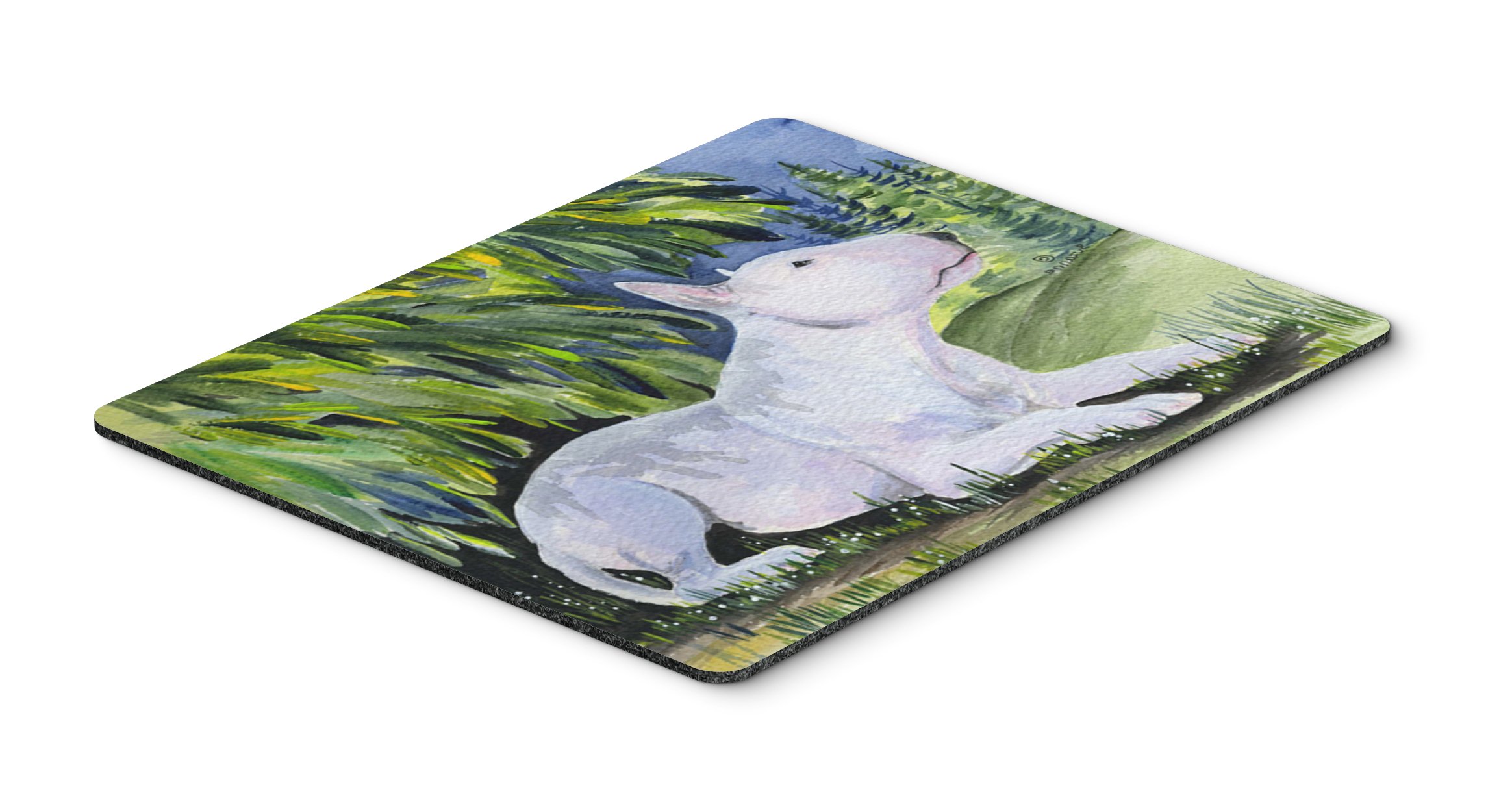 Bull Terrier Mouse Pad & Hot Pad - Large Washable Non-Slip Desk Mat for Home Office, Gaming, Computers & Laptops | Perfect Workstation Accessory for Comfort & Heat Protection