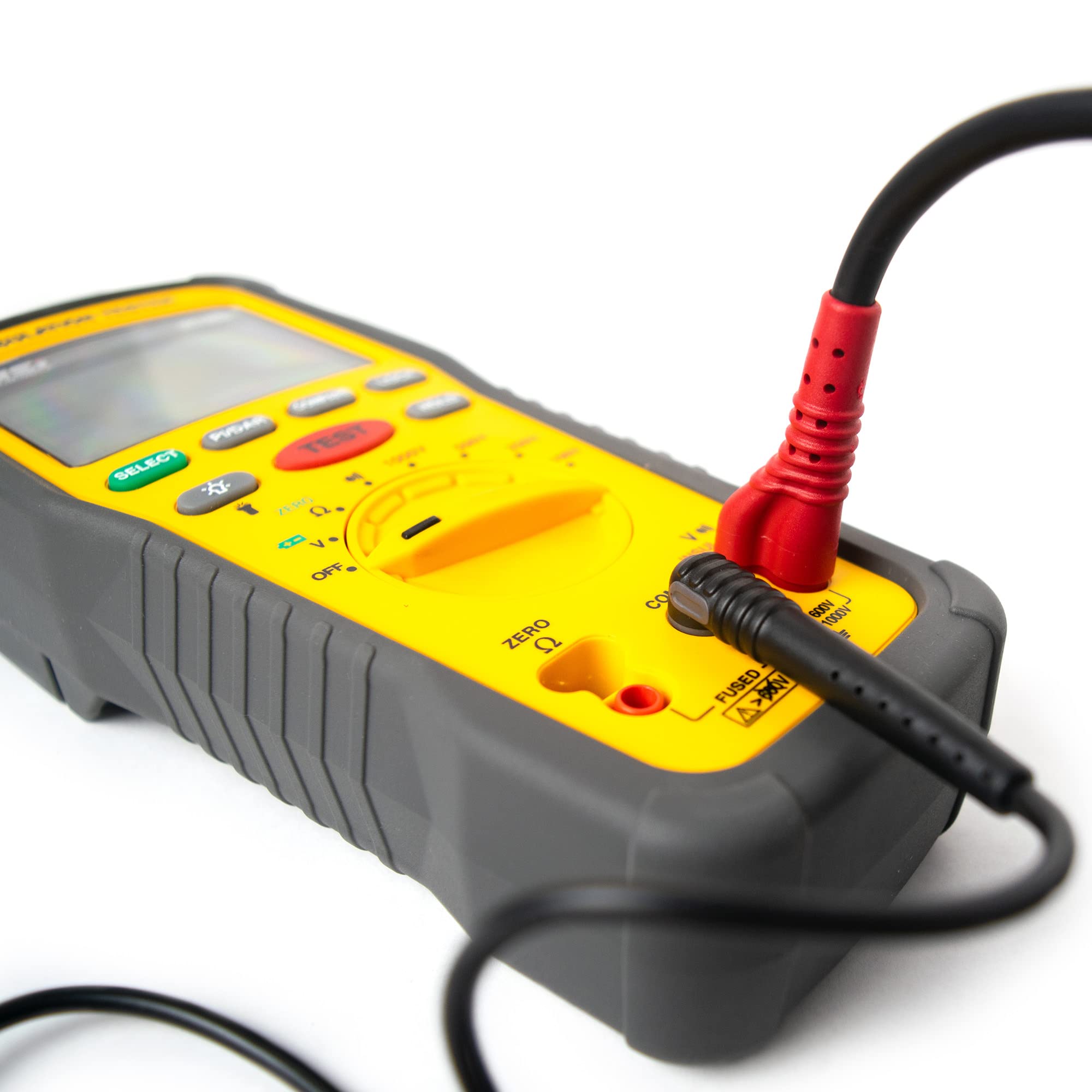 UEi IRT803 Insulation Resistance Tester 600V AC/DC - Digital Megohmmeter for Measuring Insulation Resistance Up to 20GΩ & Voltage Testing to 600V - Perfect for Electricians, HVAC Technicians & Industrial Maintenance