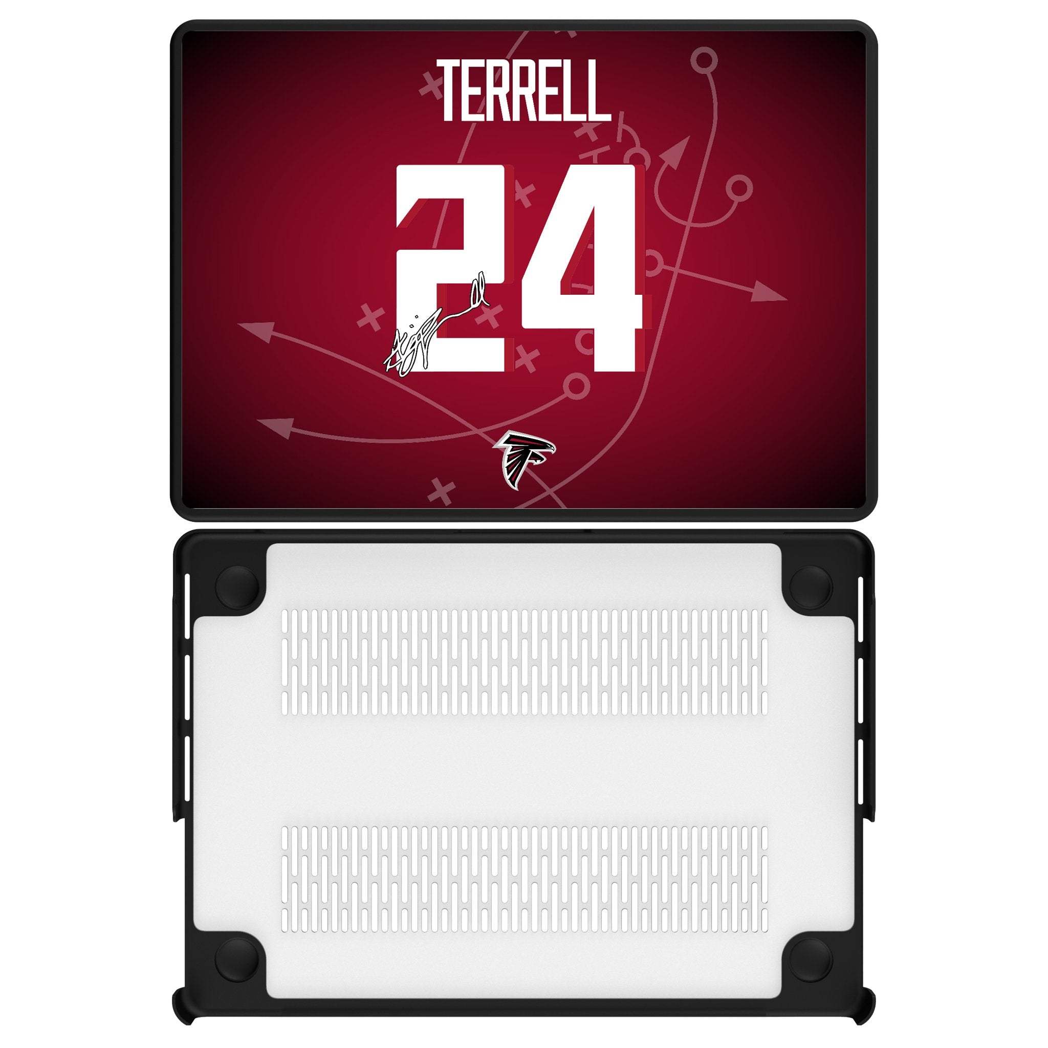 A.J. Terrell Atlanta Falcons 24 Ready Laptop Case - Durable 15.6 Inch Laptop Sleeve for Falcons Fans - Perfect for Work, School & Travel