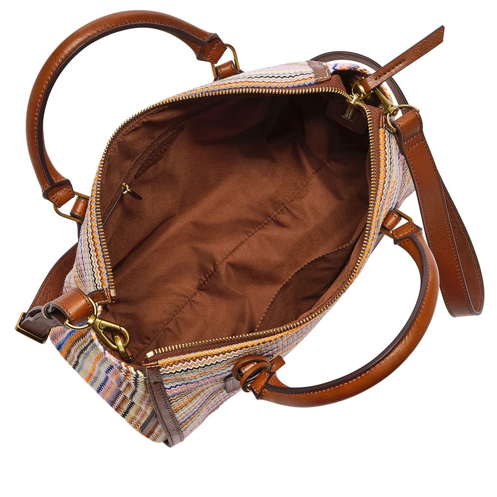 Fossil Women's Parker Leather Satchel Purse - Genuine Leather Handbag for Women, Stylish Crossbody & Shoulder Bag for Work, Travel & Everyday Use