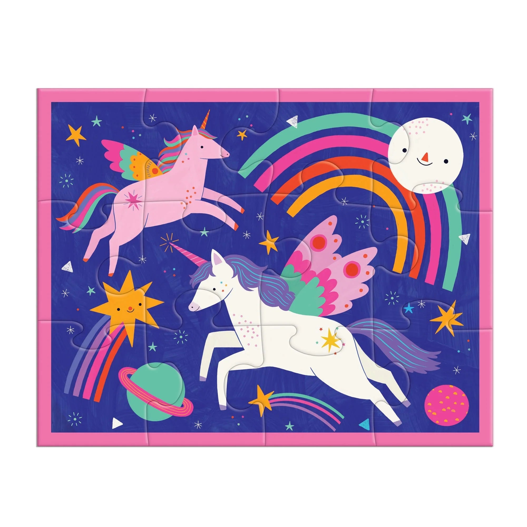 Unicorn Magic 12-Piece Puzzle Set for Kids - Fun Educational Toy for Preschool Learning & Birthday Gifts | Perfect for Classroom Activities, Travel Games & Family Bonding Time