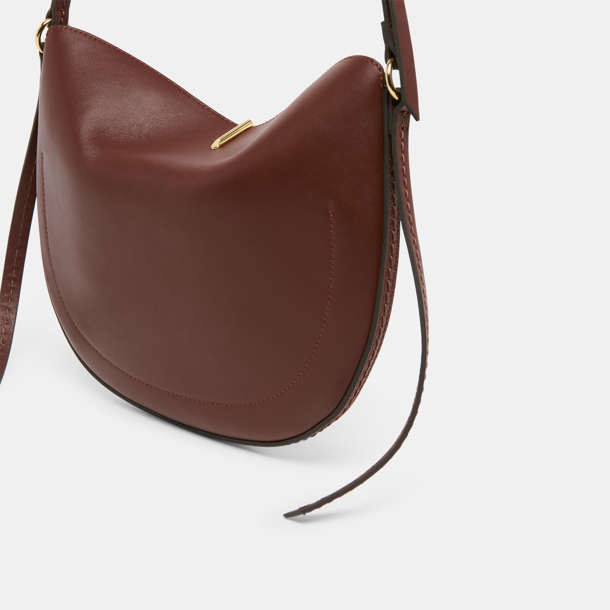 BURANO Crossbody Bag for Women - Genuine Brown Leather Purse - Stylish & Durable Handbag for Everyday Use, Travel, and Work