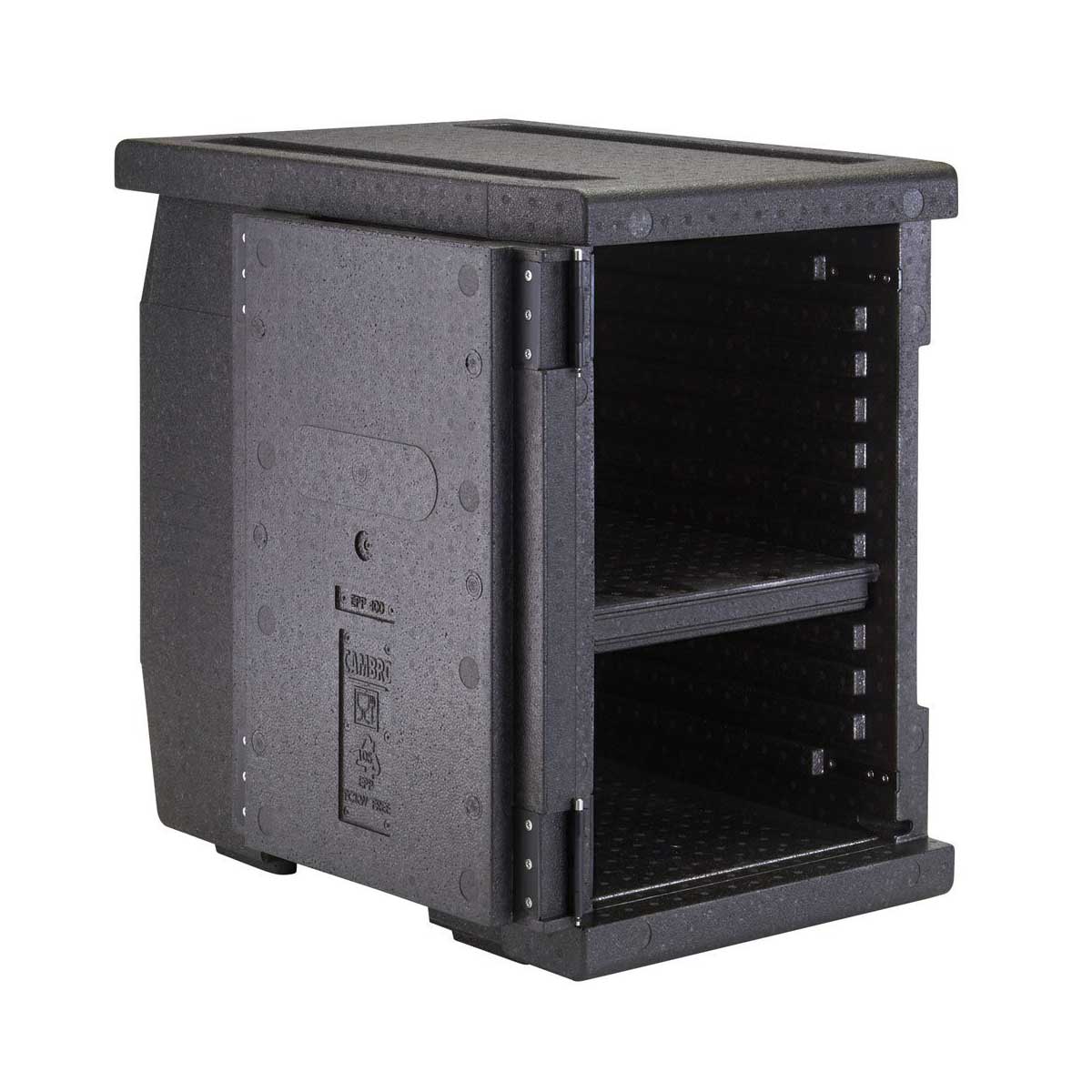 Cambro EPP400110 Cam GoBox Front Loader Food Storage Container - Black | Durable Commercial Kitchen & Meal Prep Solution for Restaurants, Catering & Home Use