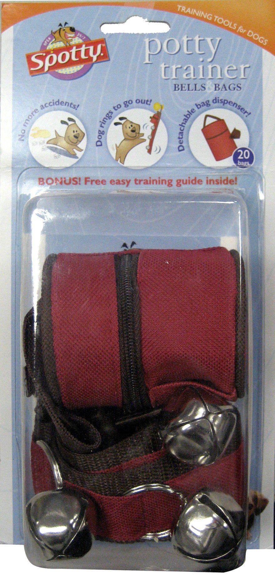 Potty Training Bells & Bags Set - Puppy Housebreaking Aid with Adjustable Collar & Durable Waste Bags - Perfect for Dog Training, Puppy Potty Bells & Outdoor Housebreaking