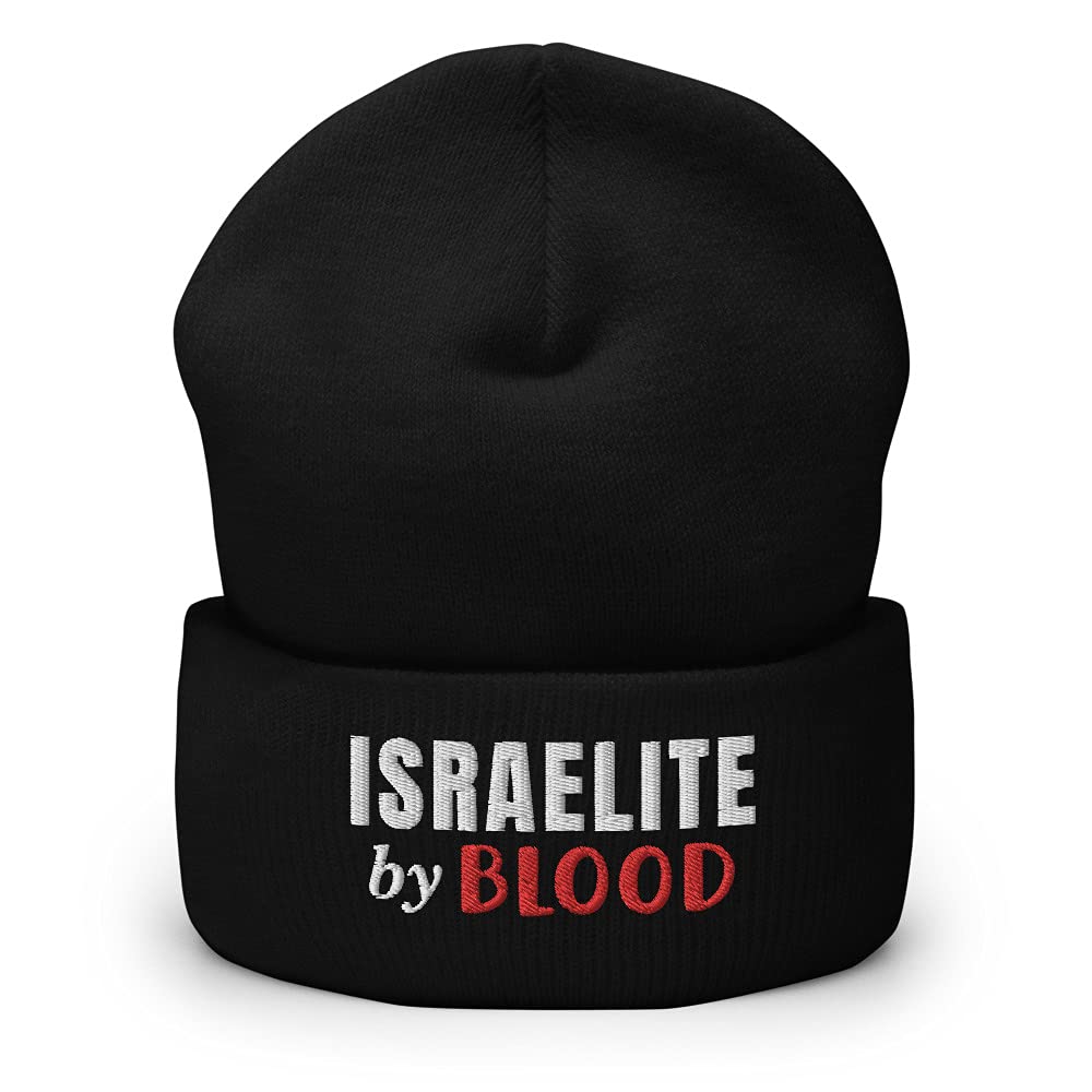 Hebrew Israelite Judah Tribe Embroidered Beanie Hat for Torah Study & Winter Wear