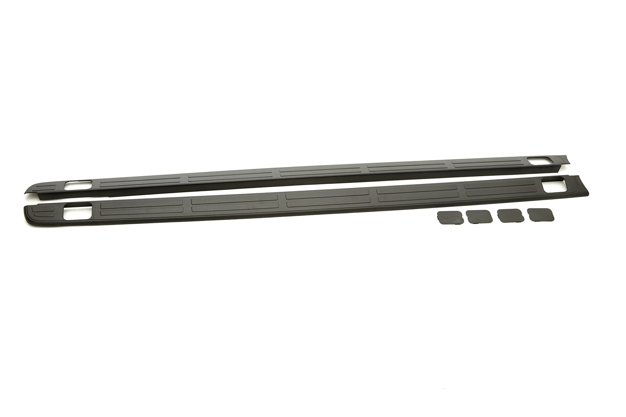 ACDelco GM Accessories 12498506 Black Standard Box Side Rail Protectors - Durable Truck Bed Protection for Pickup & Cargo Hauling
