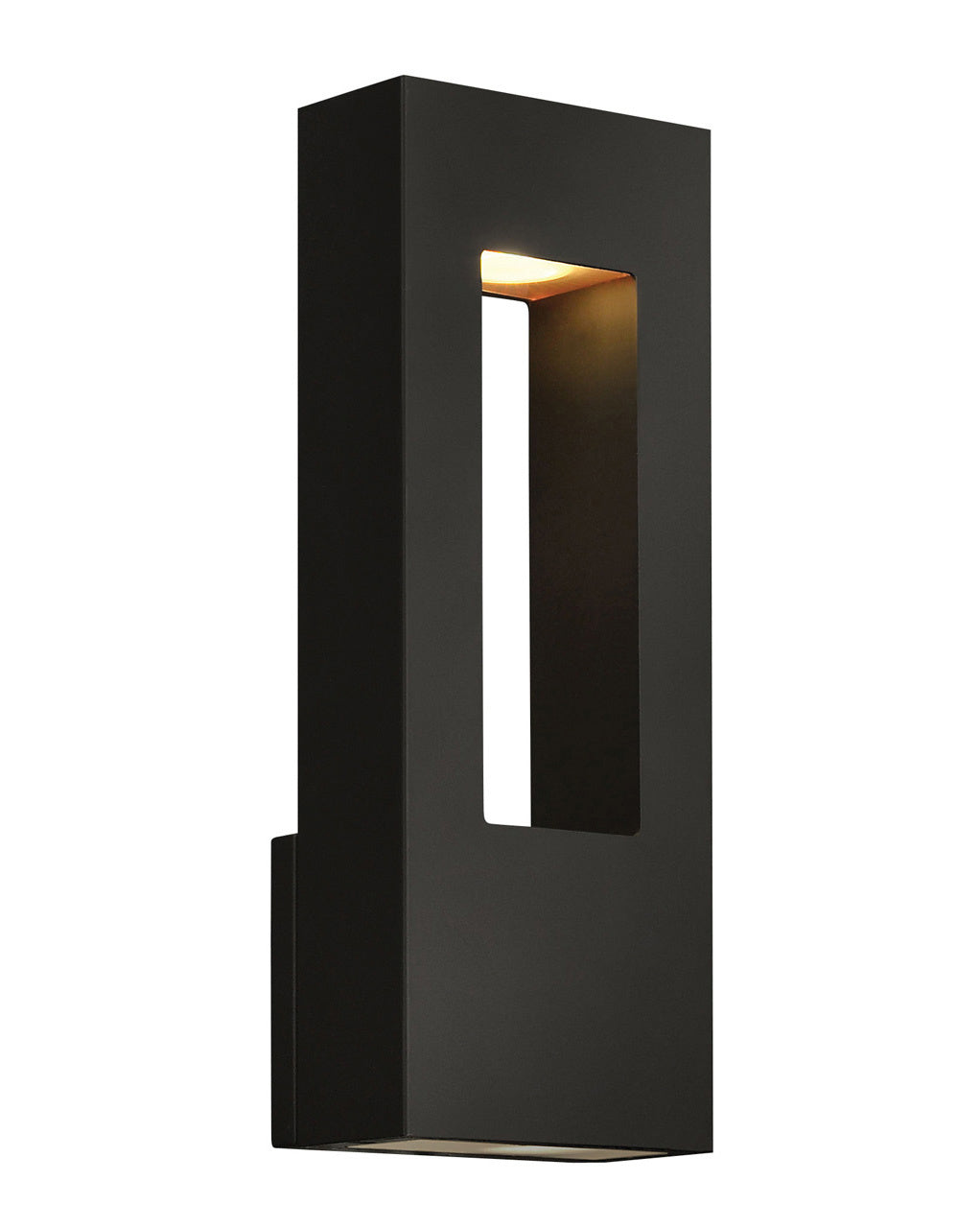 Atlantis LED Wall Mount Light Fixture in Satin Black - Modern Dimmable Sconce for Bedroom, Living Room & Hallway Lighting