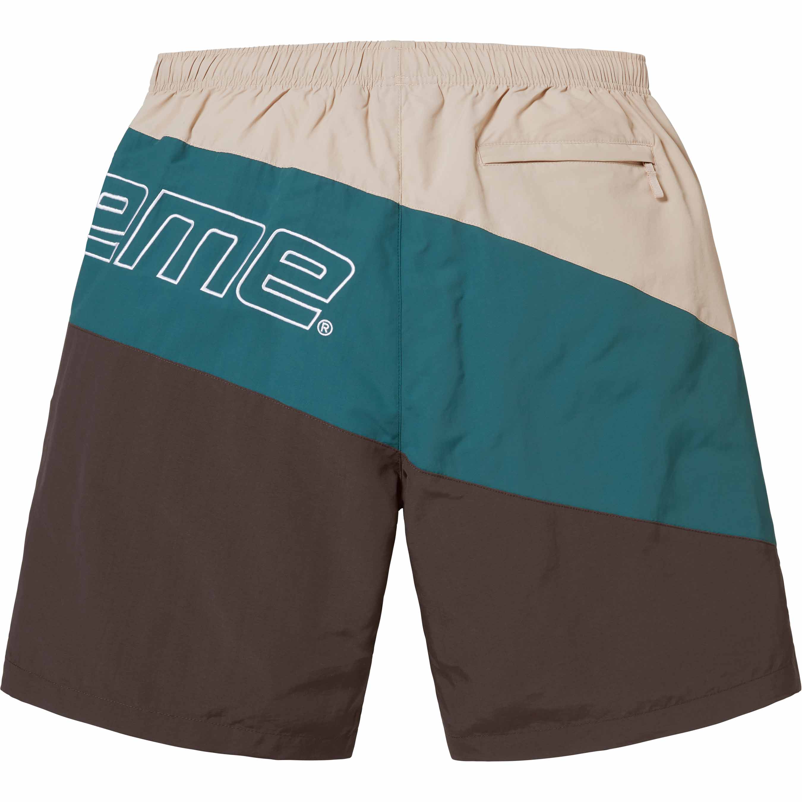 Supreme Curve Nylon Shorts for Men - Comfortable Brown Athletic Shorts for Running, Gym & Casual Wear