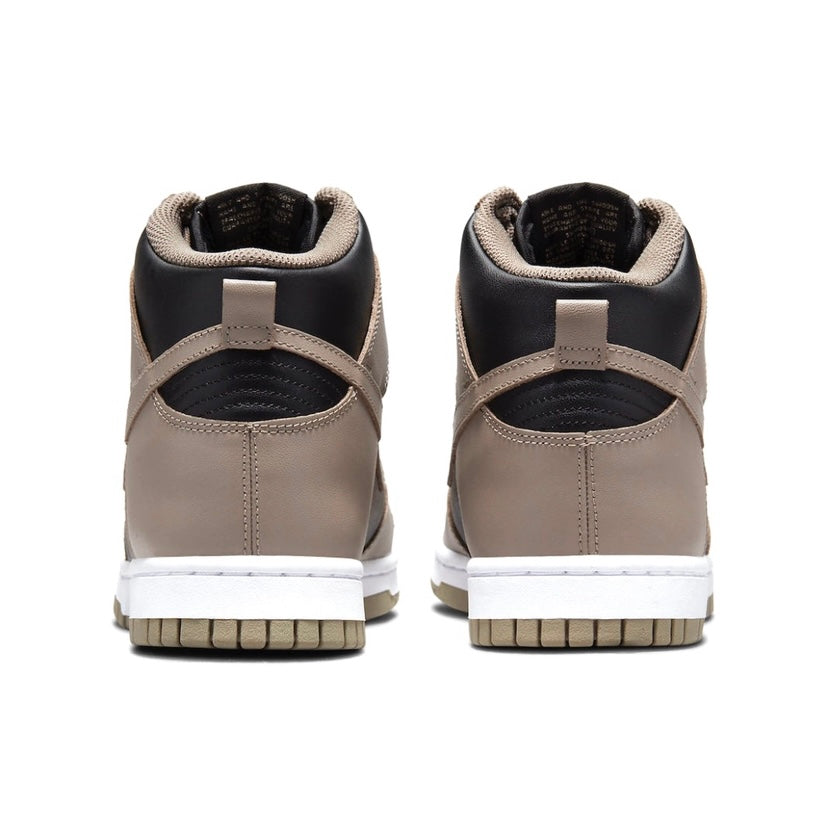 Nike Women's Dunk High Sneakers - Fossil Moon Black Retro Basketball Shoes for Women | Perfect for Casual Wear, Street Style & Gym Workouts