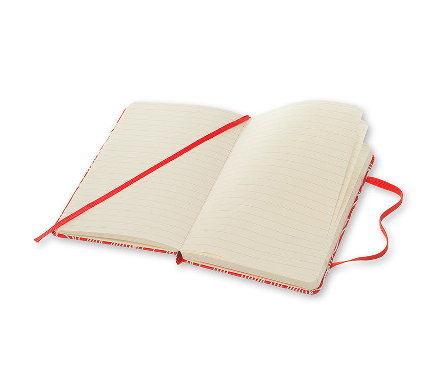 Moleskine Limited Edition Coca-Cola Themed Ruled Notebook - Red Hard Cover for Journaling, Sketching & Collectors