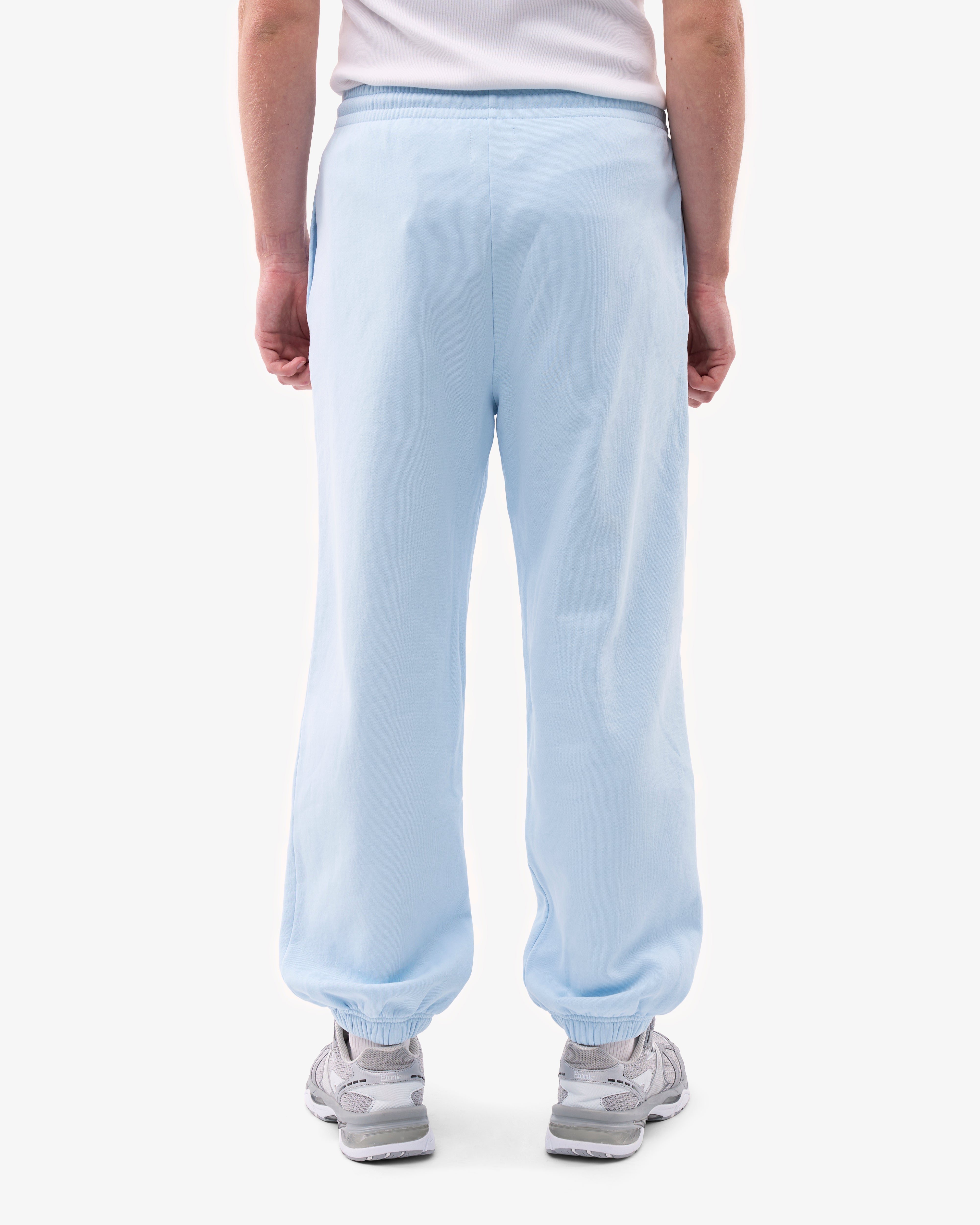 Organic Relaxed Sweatpants for Women - Soft Polar Blue Cotton Joggers - Perfect for Yoga, Lounging & Casual Wear