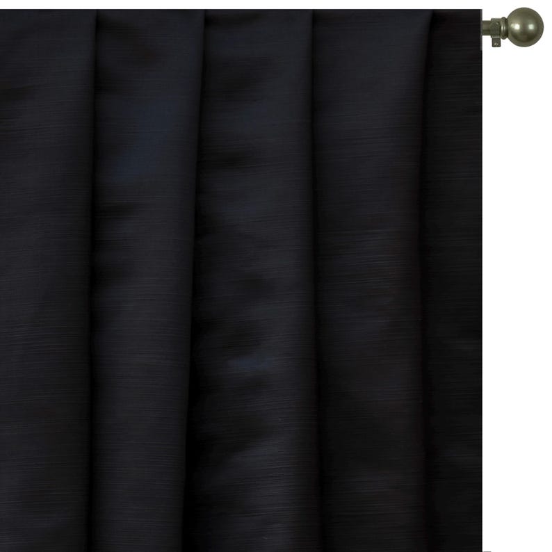 Premium Black Heavy Satin Fabric by the Yard - Ideal for Wedding Dresses, Evening Gowns & Home Decor Projects