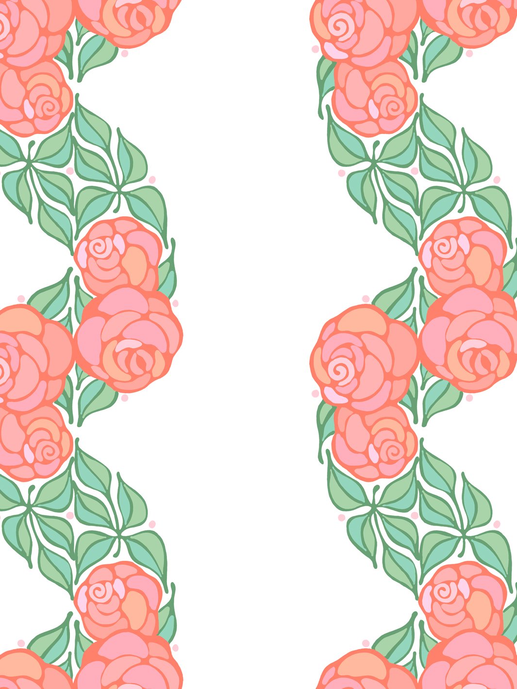 Barbie™ Groovy Floral Stripe Wallpaper - Watermelon Pattern Peel and Stick Removable Wallpaper for Girls Room, Nursery, Bedroom Decor