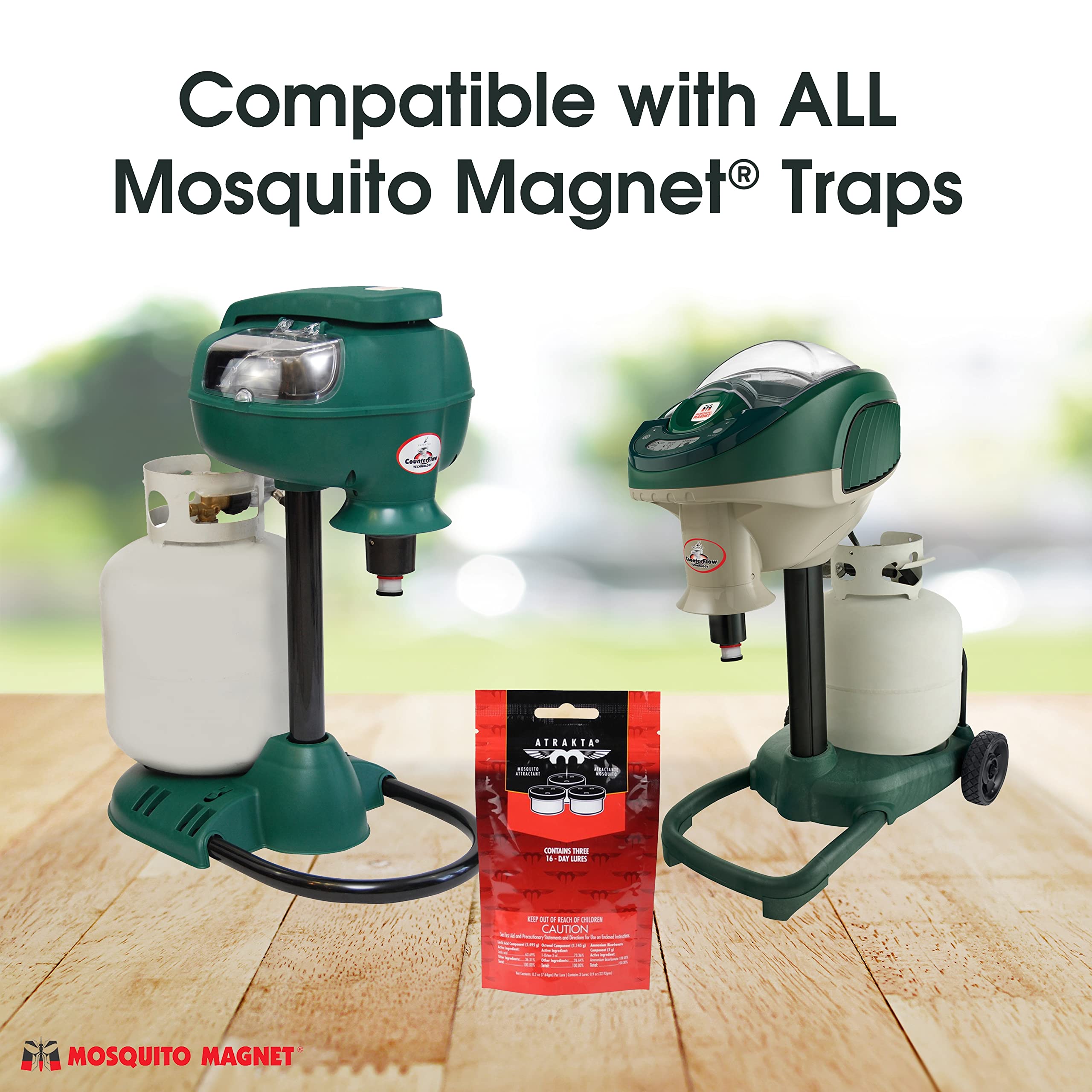 Mosquito Magnet ATRAKTA Mosquito Trap Attractant Pods - 3 Pack | Effective Mosquito Lure for Outdoor Pest Control | Perfect for Backyard, Patio, and Garden Protection