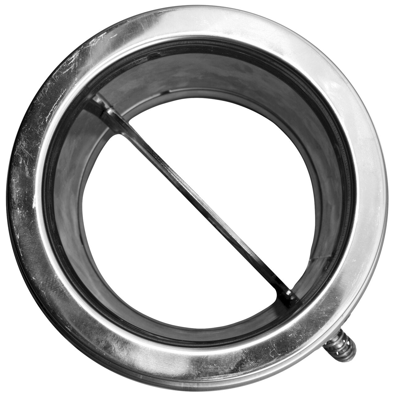 DuraTech Stainless Steel Chimney Pipe with Damper - High Quality Fireplace Vent Pipe for Wood Stove, Fireplace Insert & Heating Systems - Outdoor & Indoor Use