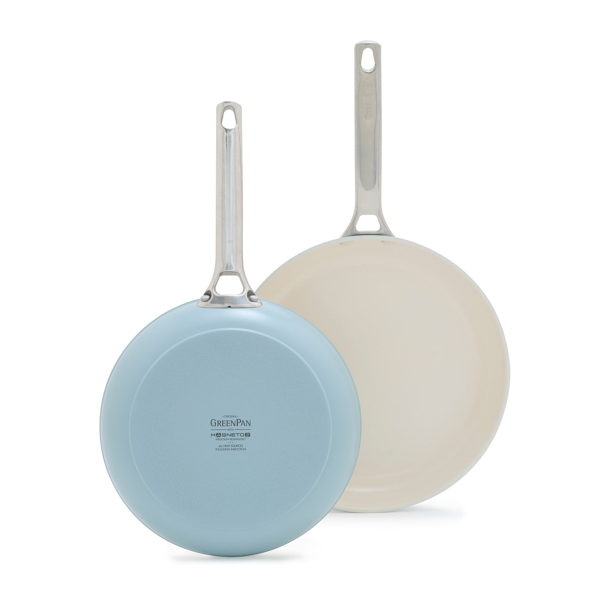Padova Pro Ceramic Nonstick 8-Inch & 10-Inch Frying Pan Set - Healthy Cooking, Easy Cleanup for Eggs, Pancakes & Stir Fry | Dishwasher Safe PFOA-Free Cookware