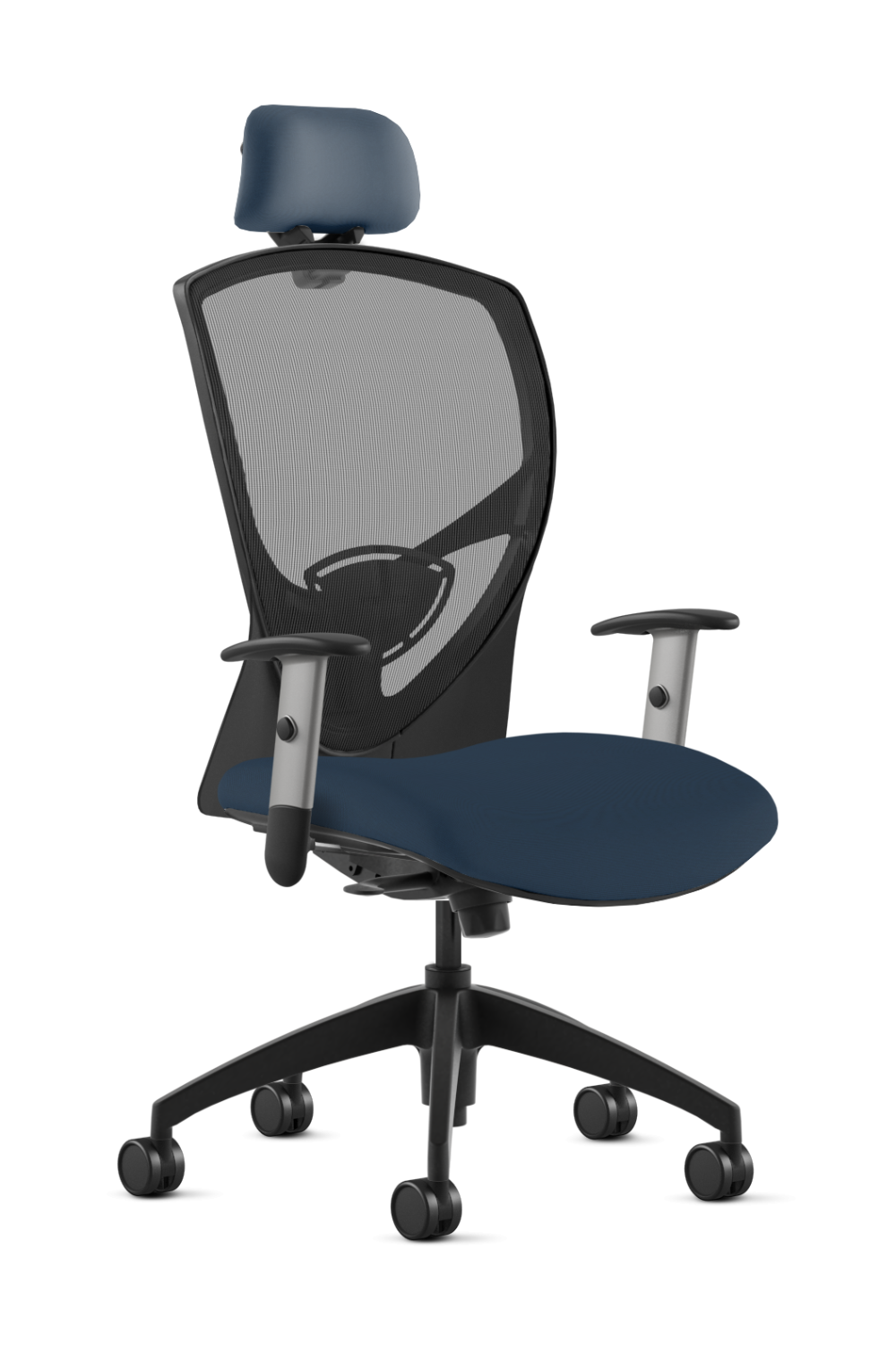 9 to 5 Theory 2180 High Back Ergonomic Office Chair with Adjustable Headrest & Seat Slider - Comfortable Task Chair for Long Hours Computer Work, Home Office & Gaming Setup