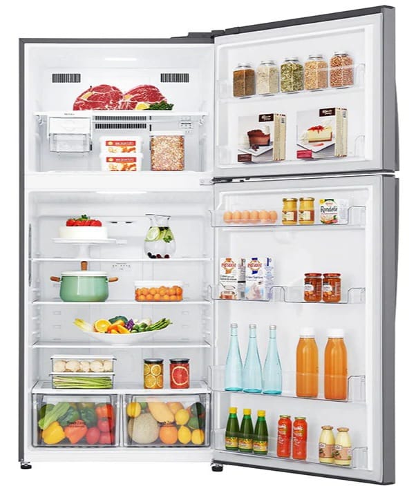LG 29Ft Linear Compressor Refrigerator - Energy Efficient Silver French Door Fridge with Spacious Interior (Model GRM 832ILL) - Perfect for Large Families & Modern Kitchens