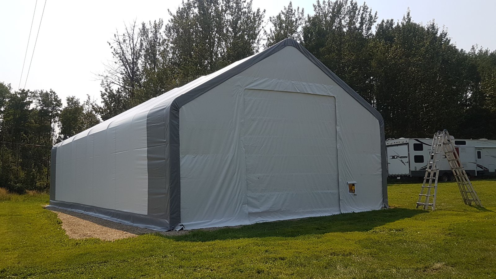 30' Wide Double Truss Storage Building - Heavy Duty Portable Shelter for Farm, Industrial & Commercial Use | Durable Outdoor Storage for Equipment, Vehicles & Supplies