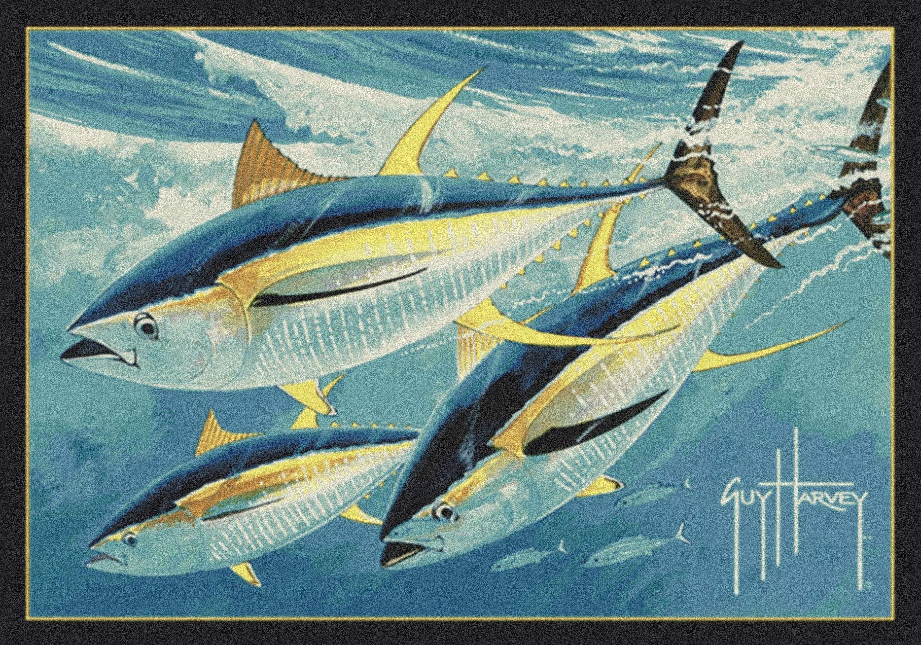 Milliken Yellow Fin Tuna Area Rug 2'8