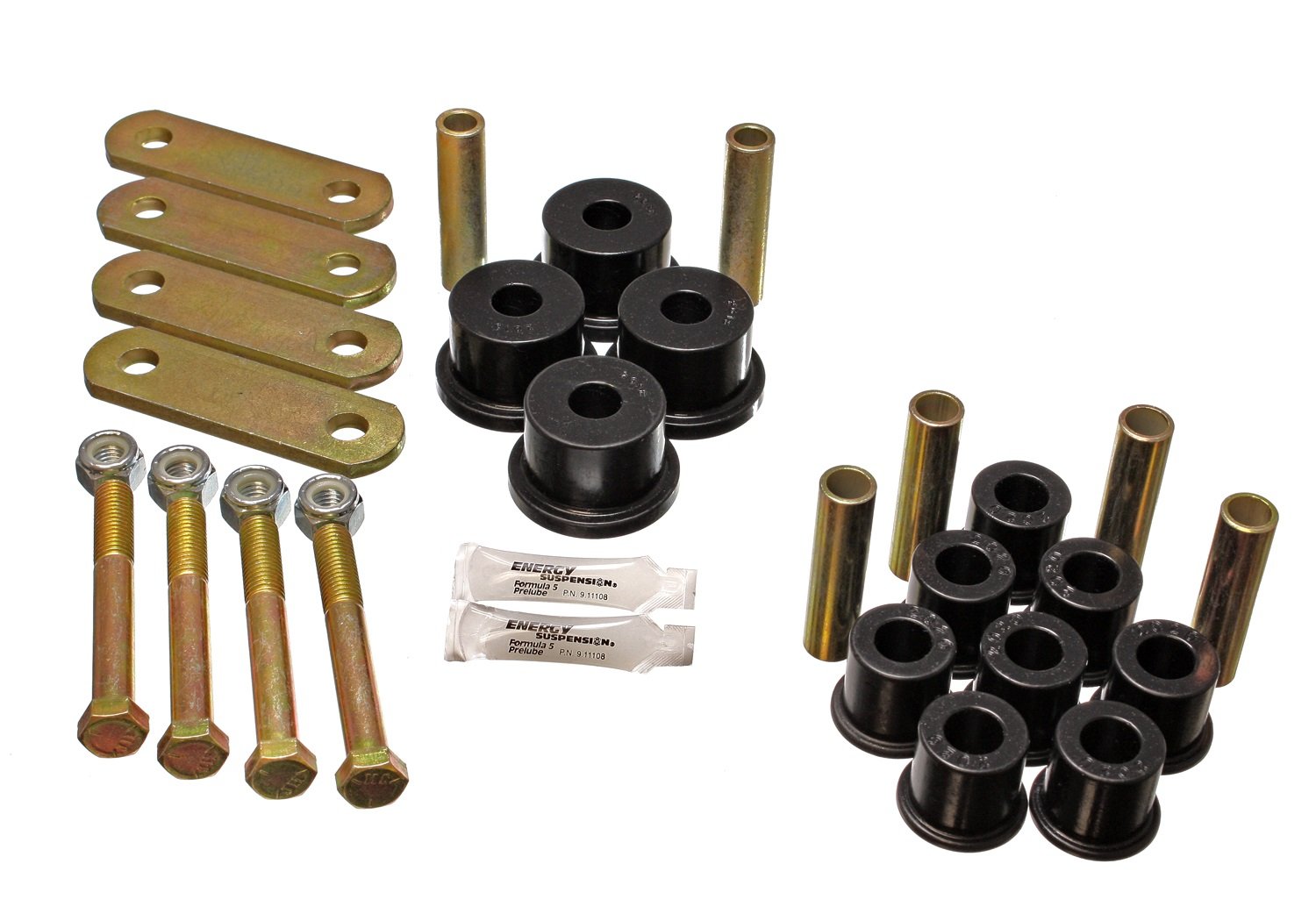 Energy Suspension 4.2135G Polyurethane Shackle Set for Ford F250/F350 Super Duty Trucks - Heavy Duty Suspension Upgrade for Off-Road & Towing Performance