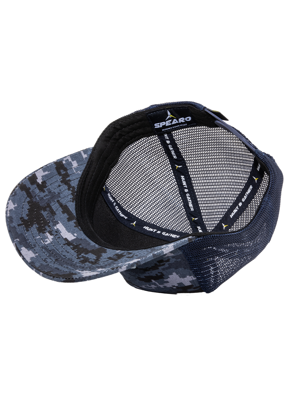 Spearo Snapback Trucker Hat with Raised Logo - Stylish Adjustable Baseball Cap for Fishing, Outdoor & Casual Wear