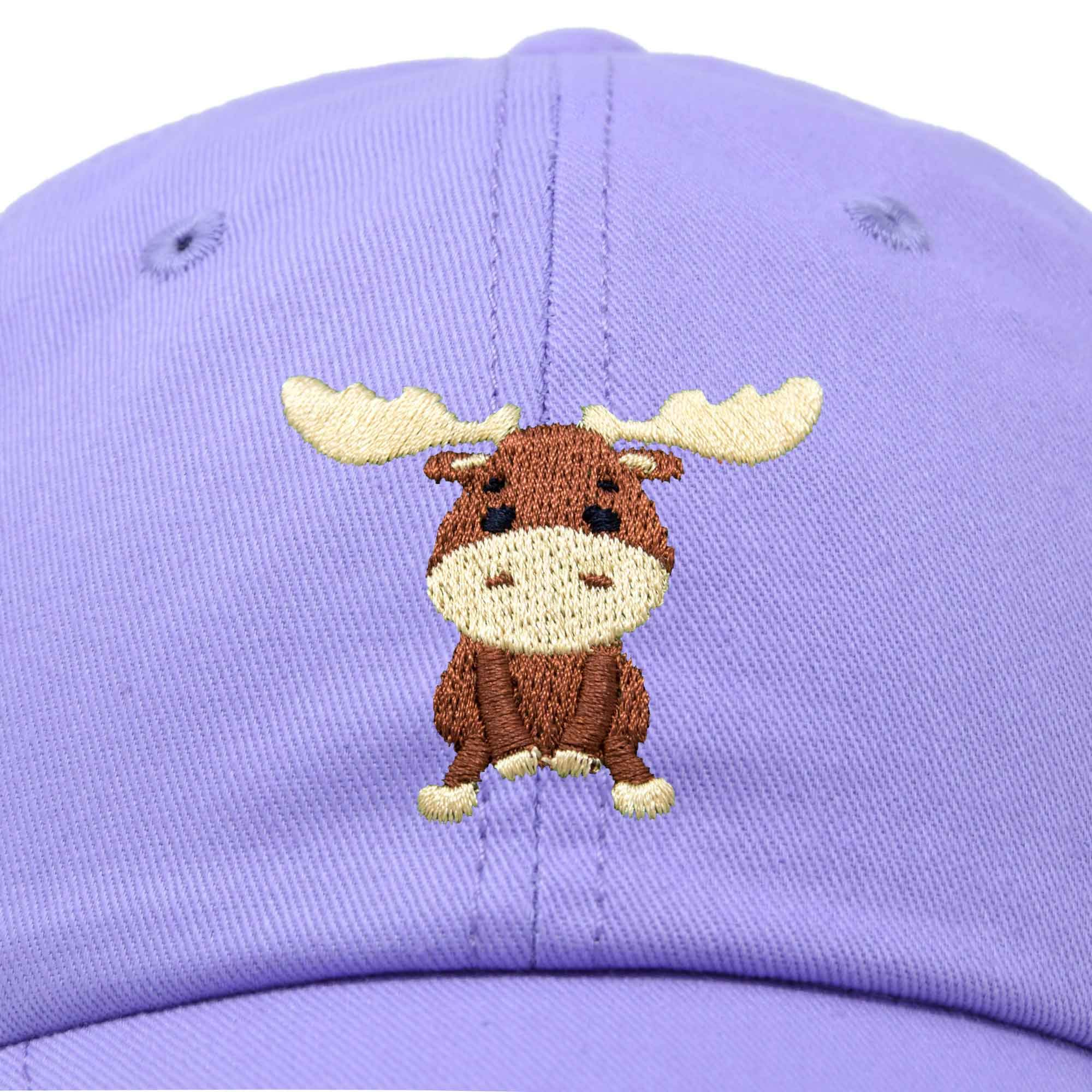 DALIX Cute Moose Hat Baseball Cap for Men Women - Warm Winter Knit Beanie with Animal Ears - Perfect for Outdoor Activities, Skiing, and Christmas Gifts