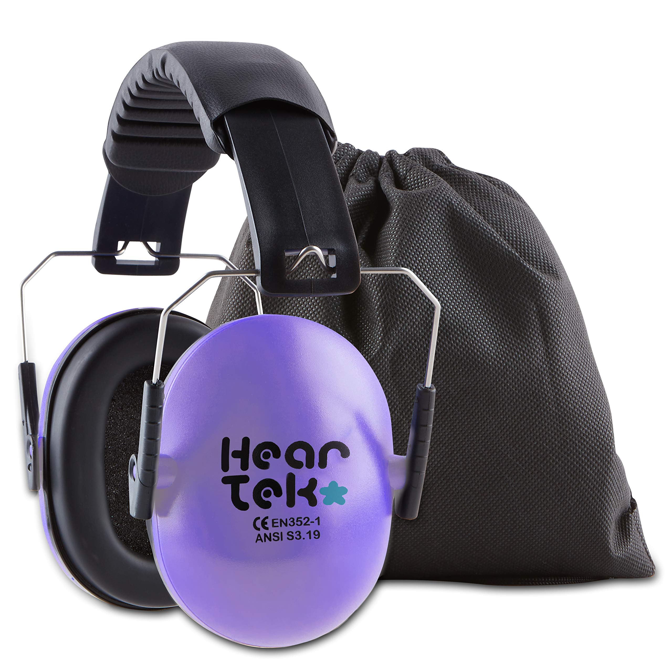 HEARTEK Noise Cancelling Headphones for Kids & Adults - 34dB Hearing Protection Earmuffs for Shooting, Work, Travel & Study | Comfortable Ear Defenders for Noise Reduction in Loud Environments