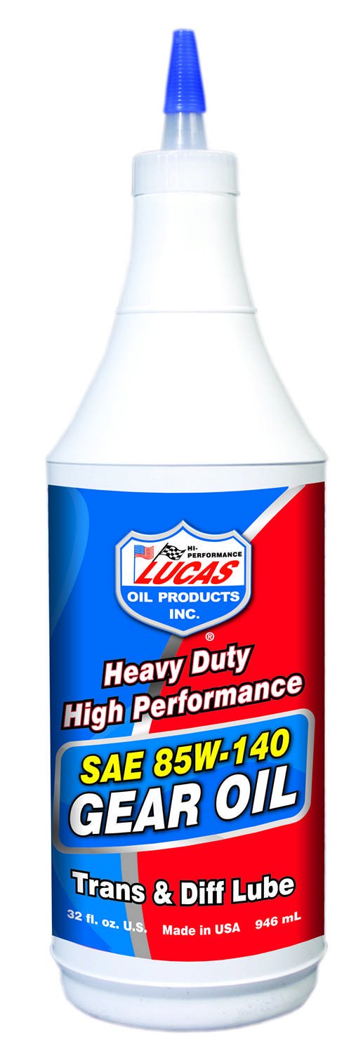 Lucas Oil 10042-12 85W-140 High Performance Gear Oil - Case of 12 Bottles - Ideal for Heavy-Duty Trucks, Off-Road Vehicles & Industrial Equipment