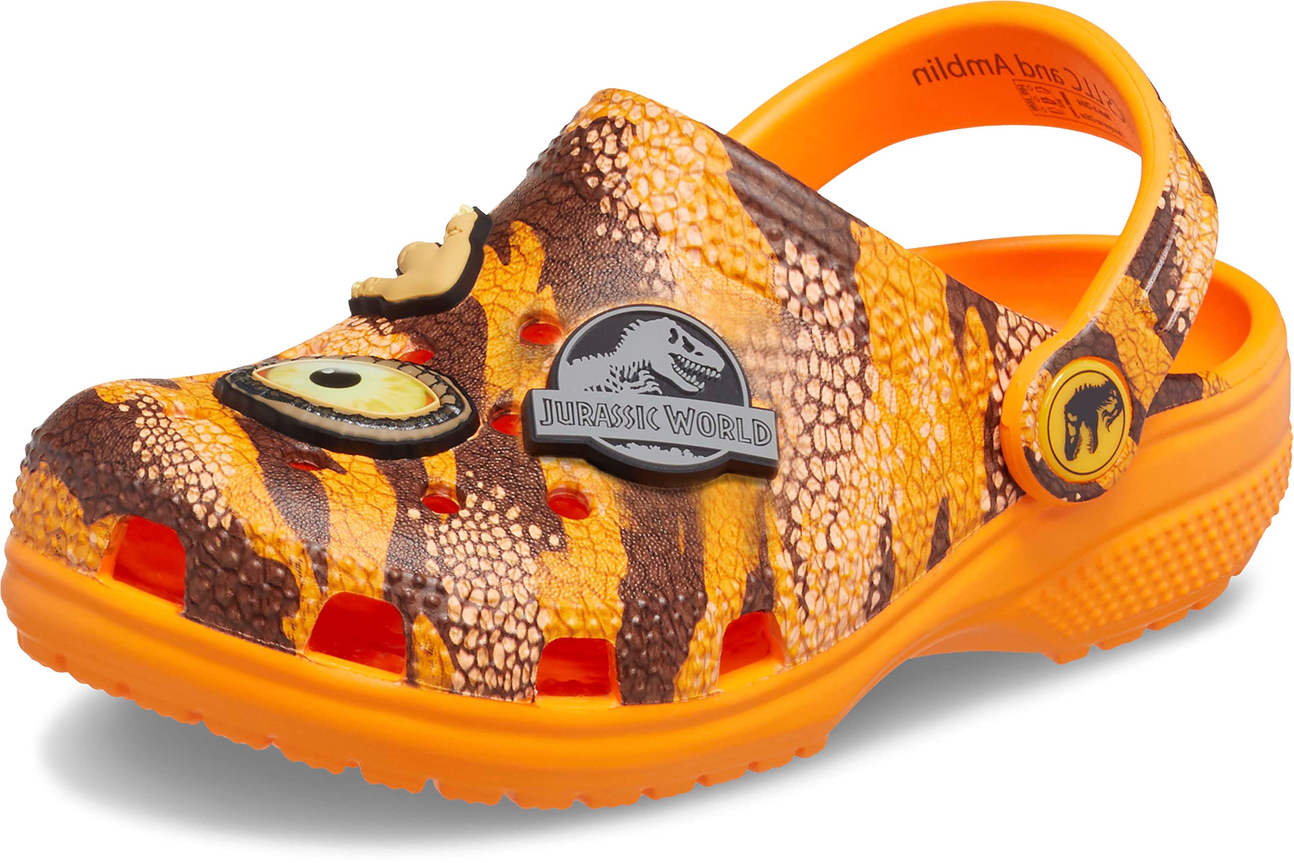 Crocs Unisex-Child Jurassic World Classic Clogs - Comfortable Kids' Lightweight Slip-On Shoes for School, Beach & Outdoor Play