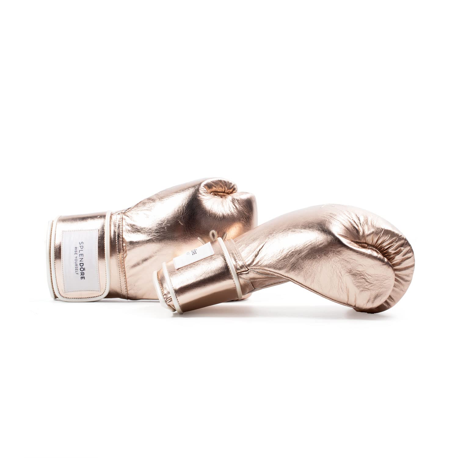 Splendore Rose Gold Boxing Gloves for Women - Premium Training Gloves for Boxing, MMA, Kickboxing & Fitness Workouts - Perfect for Gym, Home Training & Martial Arts Practice