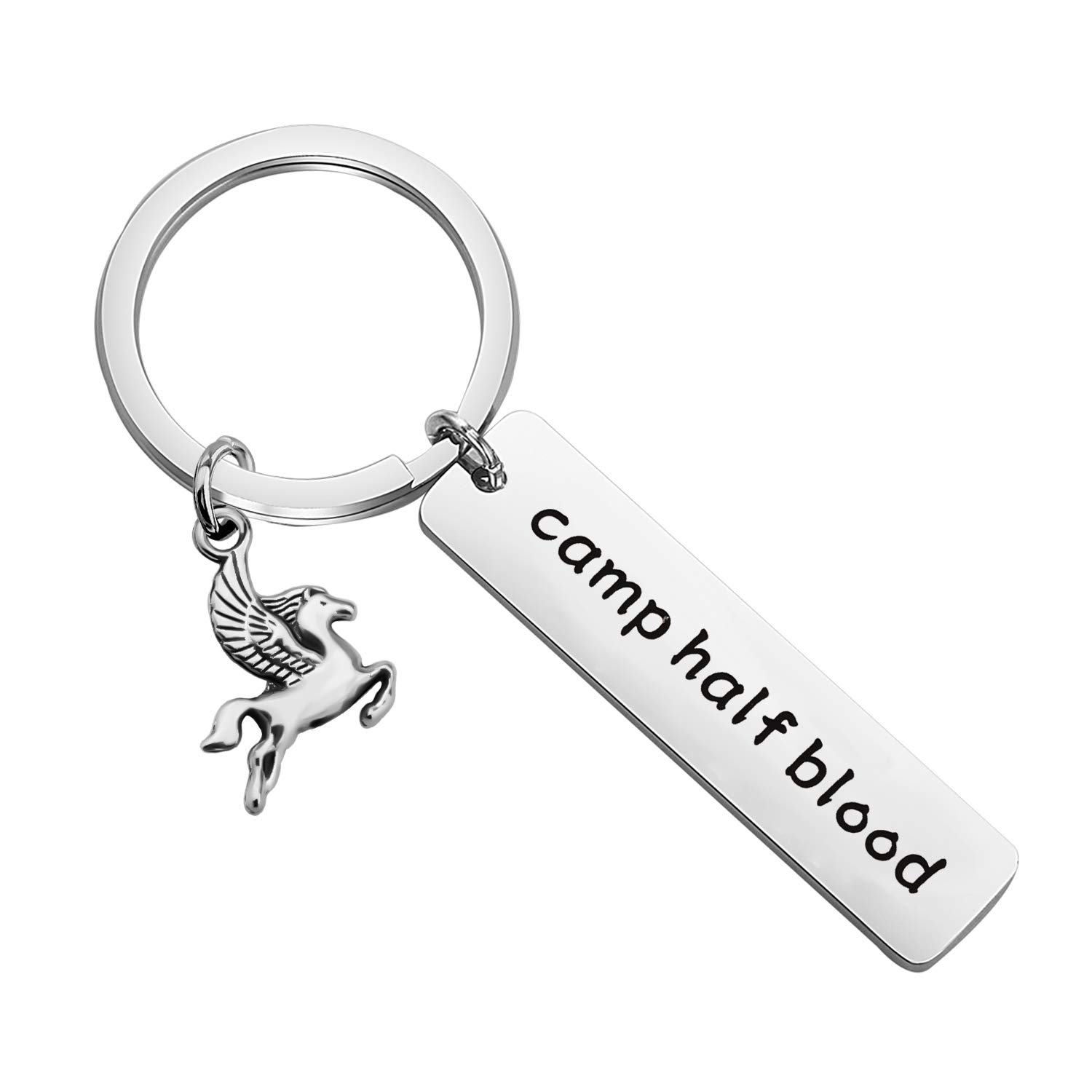 Camp Half Blood Bracelet & Keychain Set - Percy Jackson Inspired Horse Charm Jewelry - Perfect Gift for Fans of Mythology & Movies - Great for Cosplay, Collecting, and Daily Wear
