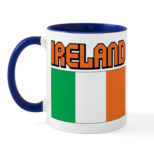 White/Navy Inside - Ireland Flag Mug