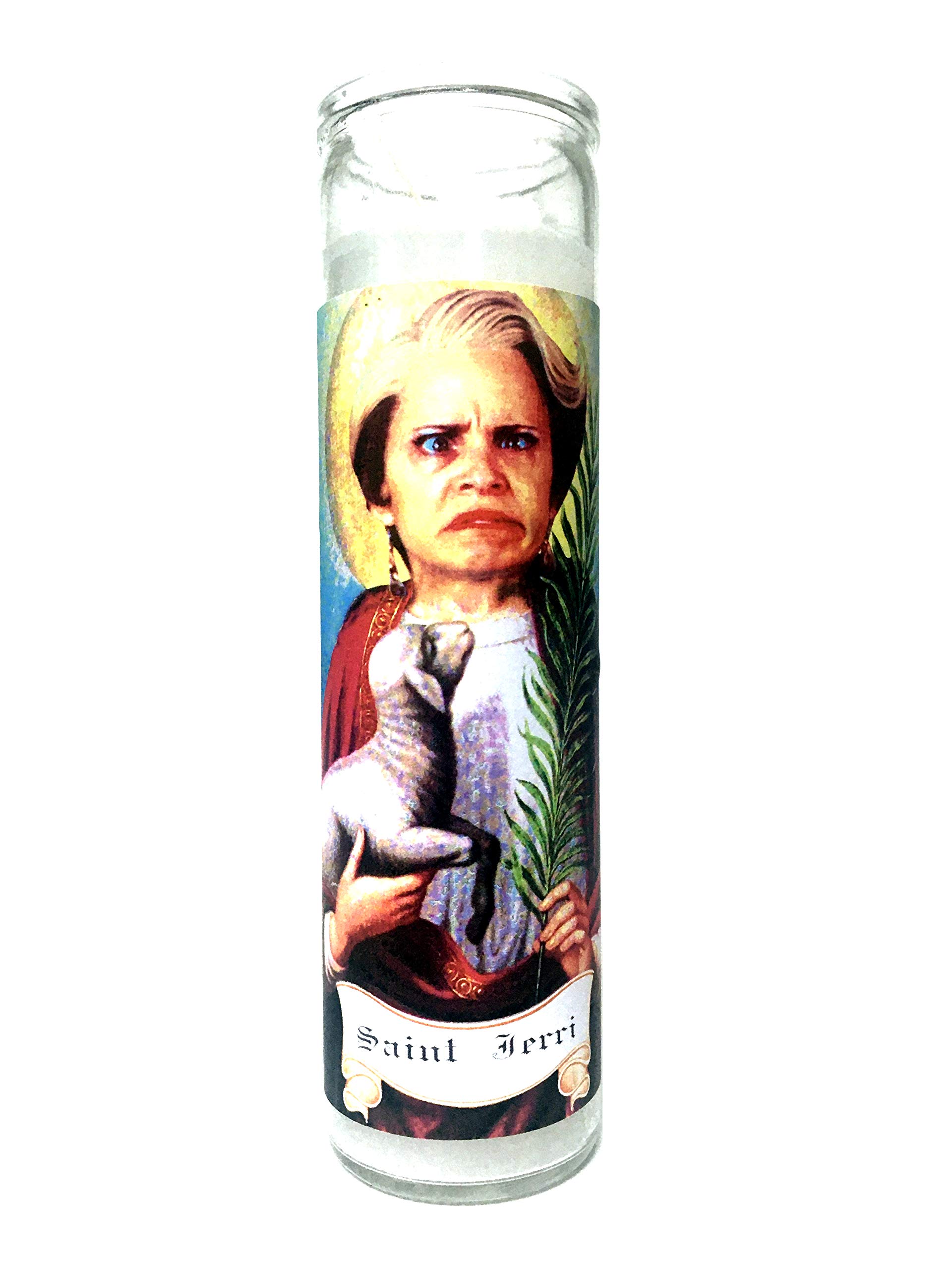 Jerri Blank Strangers with Candy Prayer Candle - Celebrity Parody Devotional Candle for Home Decor, Gag Gifts & Comedy Fans