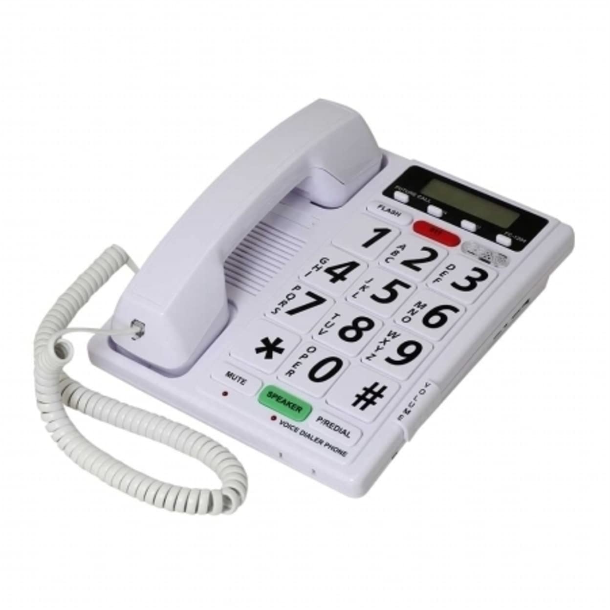 Future Call FC-1204 Amplified Corded Telephone with Big Buttons & High Volume - Ideal for Seniors & Hearing Impaired at Home or Office