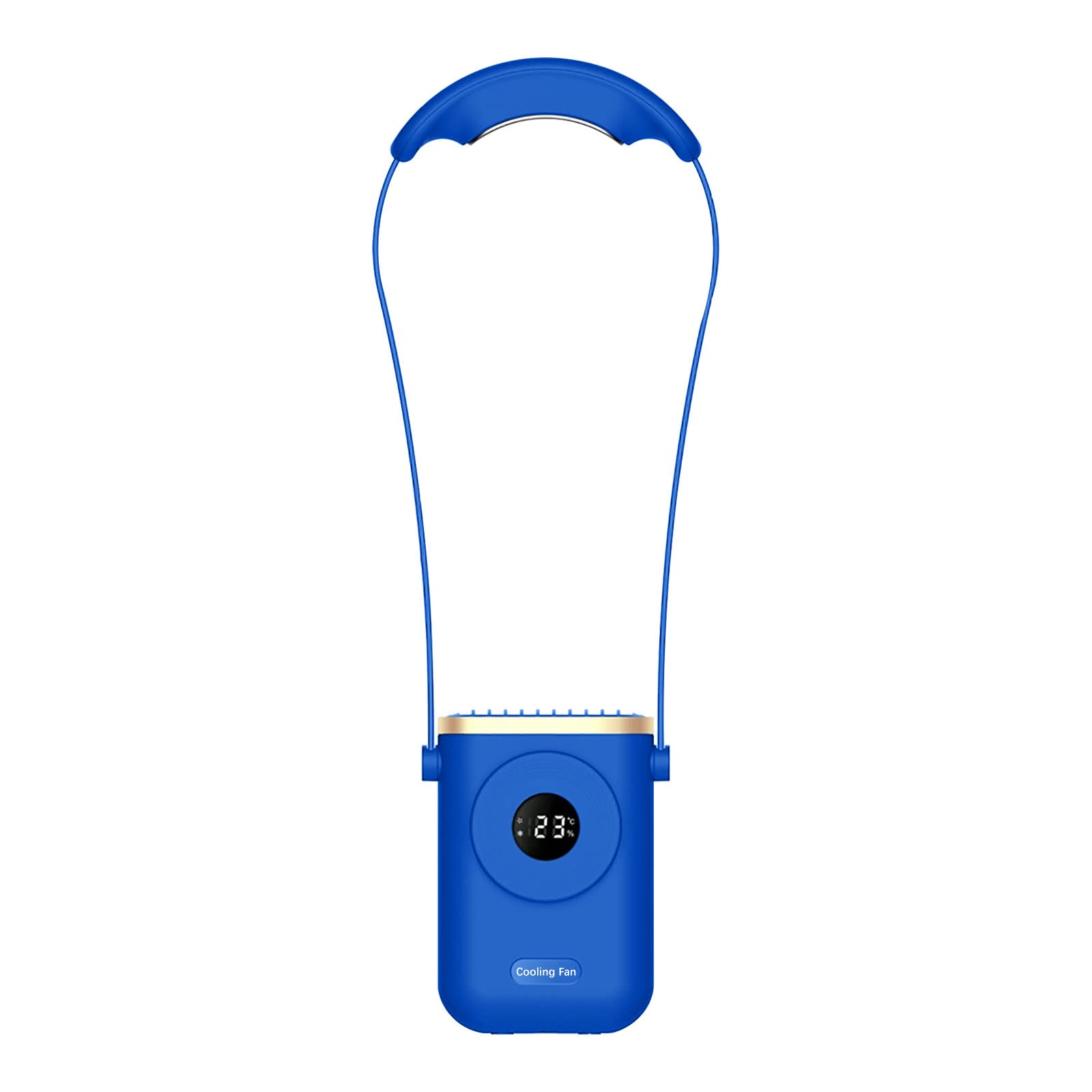 Portable Neck Fan with Semiconductor Cooling - USB Rechargeable Mini Hanging Fan for Personal Cooling at Home, Office, Gym & Outdoor Activities