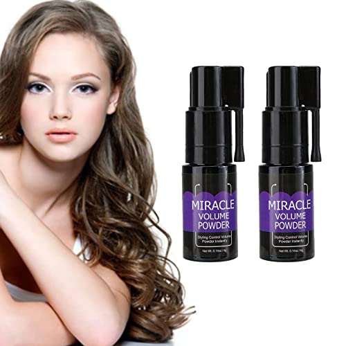 iUNser 2 Pack 360° Rotating Hair Volumizing Powder - Anti-Greasy Texturizing Powder for All Hair Types | Deep Conditioning Treatment for Fluffy Volume | Perfect for Thin, Thick, Short or Long Hair | Great for Daily Styling, Special Occasions & Travel