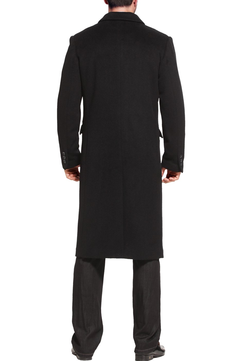 Premium BGSD Men's Josh Cashmere Wool Blend Double Breasted Long Pea Coat - Winter Warm Formal Overcoat for Business & Office Wear (Available in Big & Tall, Regular & Short Sizes) | Ideal for Business Meetings, Commuting & Special Occasions