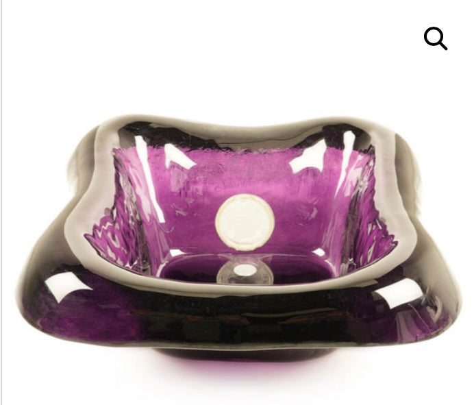 La Fleur Glass Bowl - Elegant Floral Design Serving Bowl for Salads, Fruits, Desserts | Perfect for Parties, Weddings, Home Decor & Gift Giving