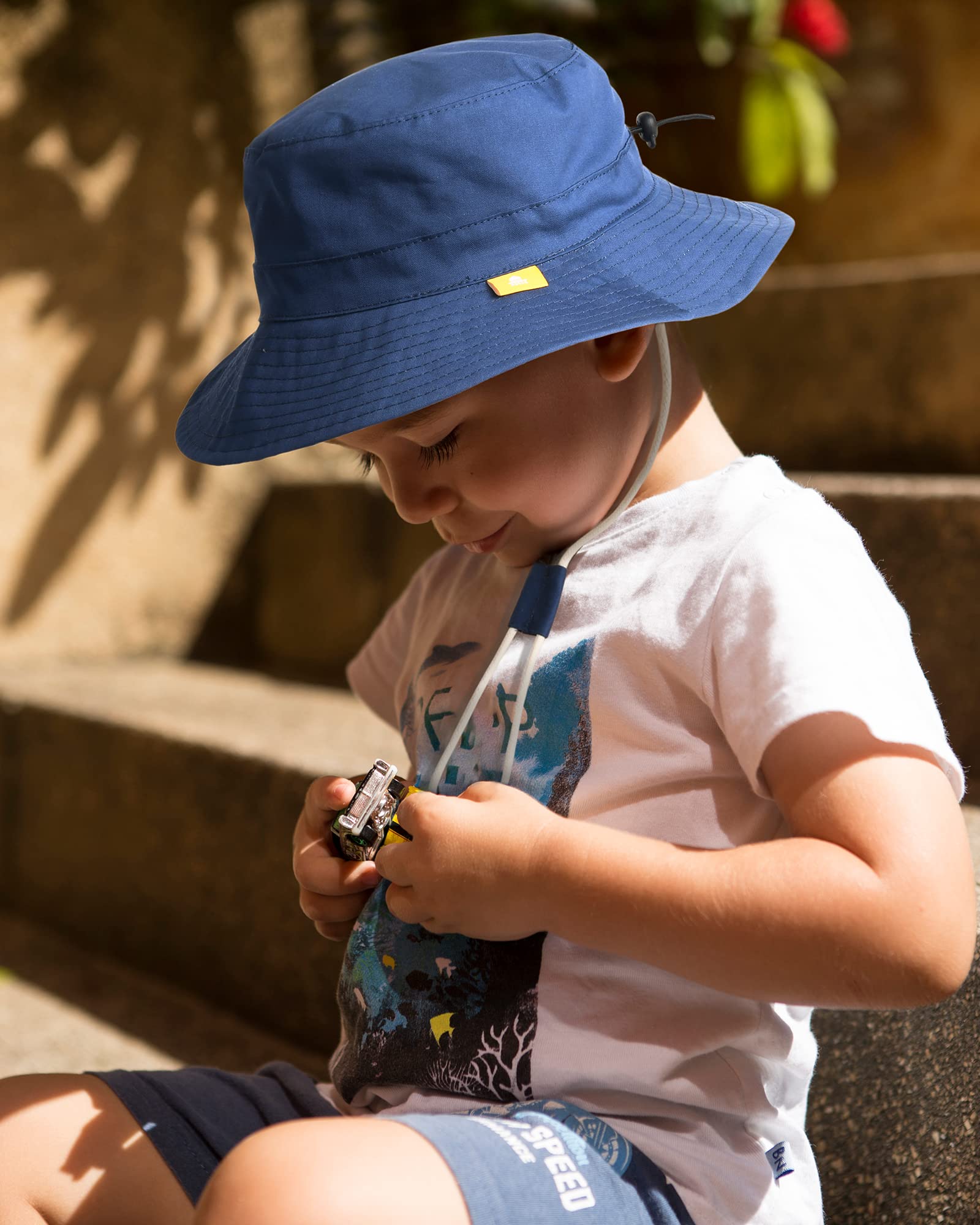 Baby Sun Hat for Boys & Girls - UPF 50+ UV Protection Summer Bucket Hat for Toddlers & Kids - Breathable Cotton Beach Hat for Outdoor, Park, and Beach Activities